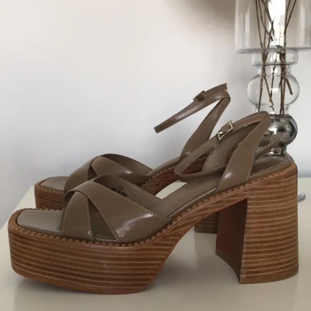 Free People x Jeffrey Campbell Naomi Platform Heels size 10